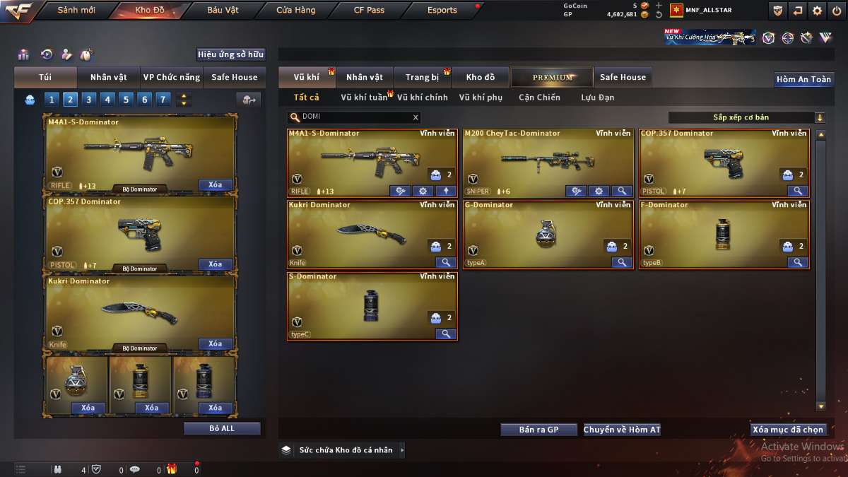 shop acc cf uy tin gia re